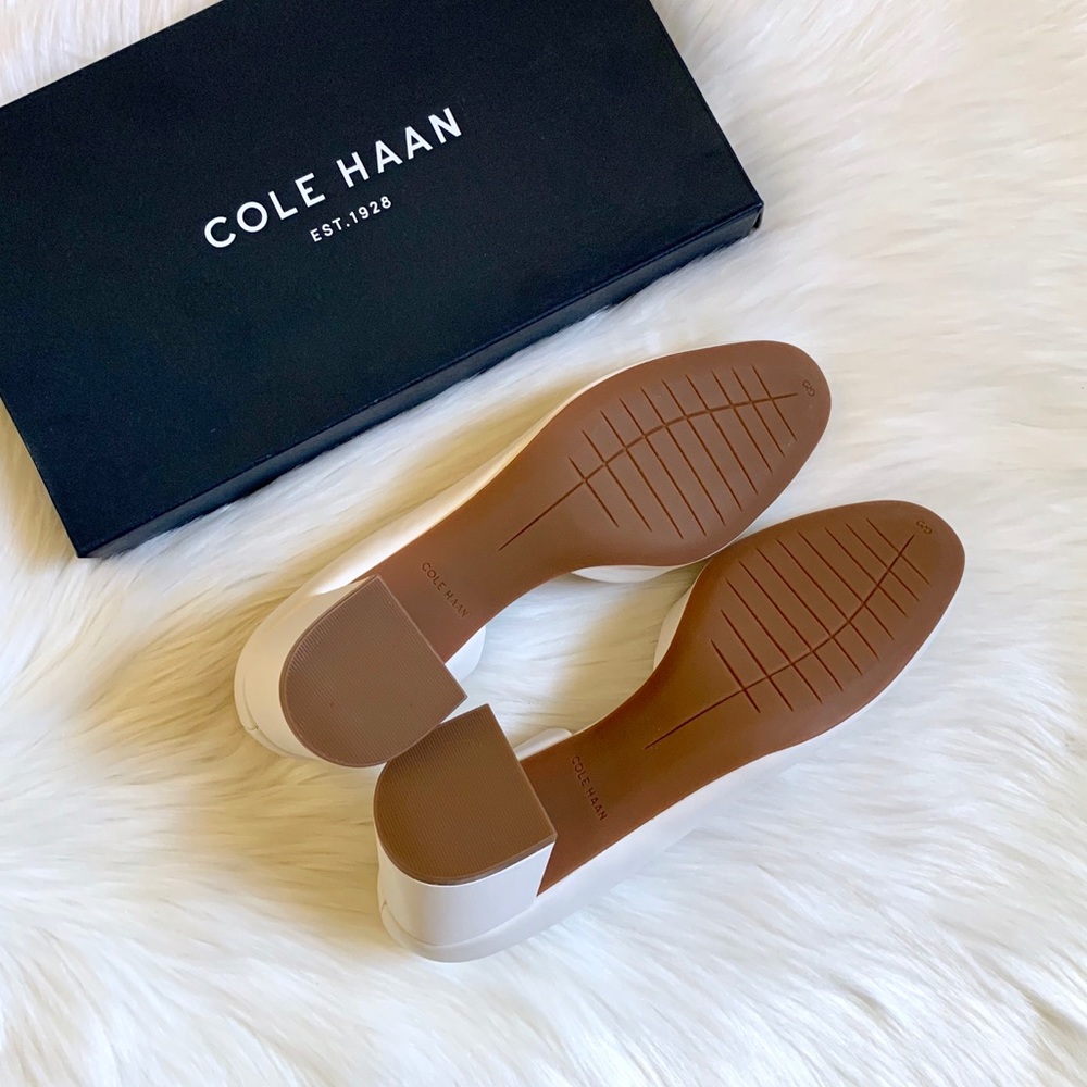 Cole Haan Daina Grand D’orsay Ivory Leather Pumps - Picture 8 of 8